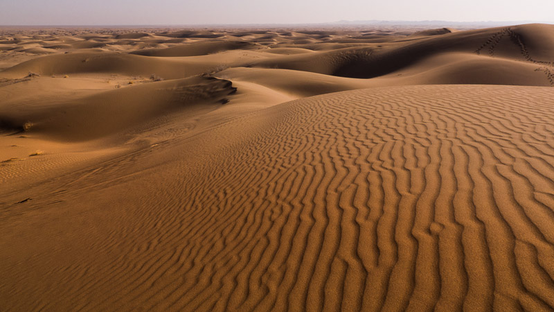 Dünen in Kaviar-Wüste bei Kashan